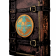 A spellbook with a glowing glyph on the cover